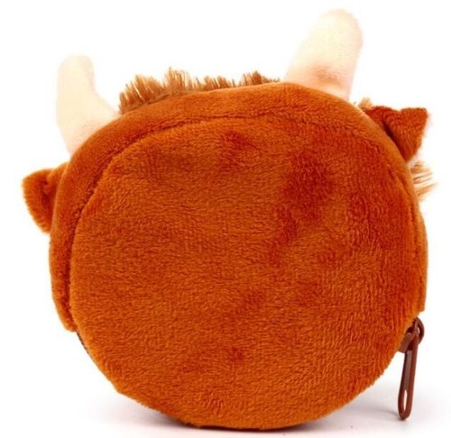 Highland Coo Kuh Mini Plüsch Soft Touch Geldbörse Portemonnaie mit Reißverschluss - Bild 7 von 10