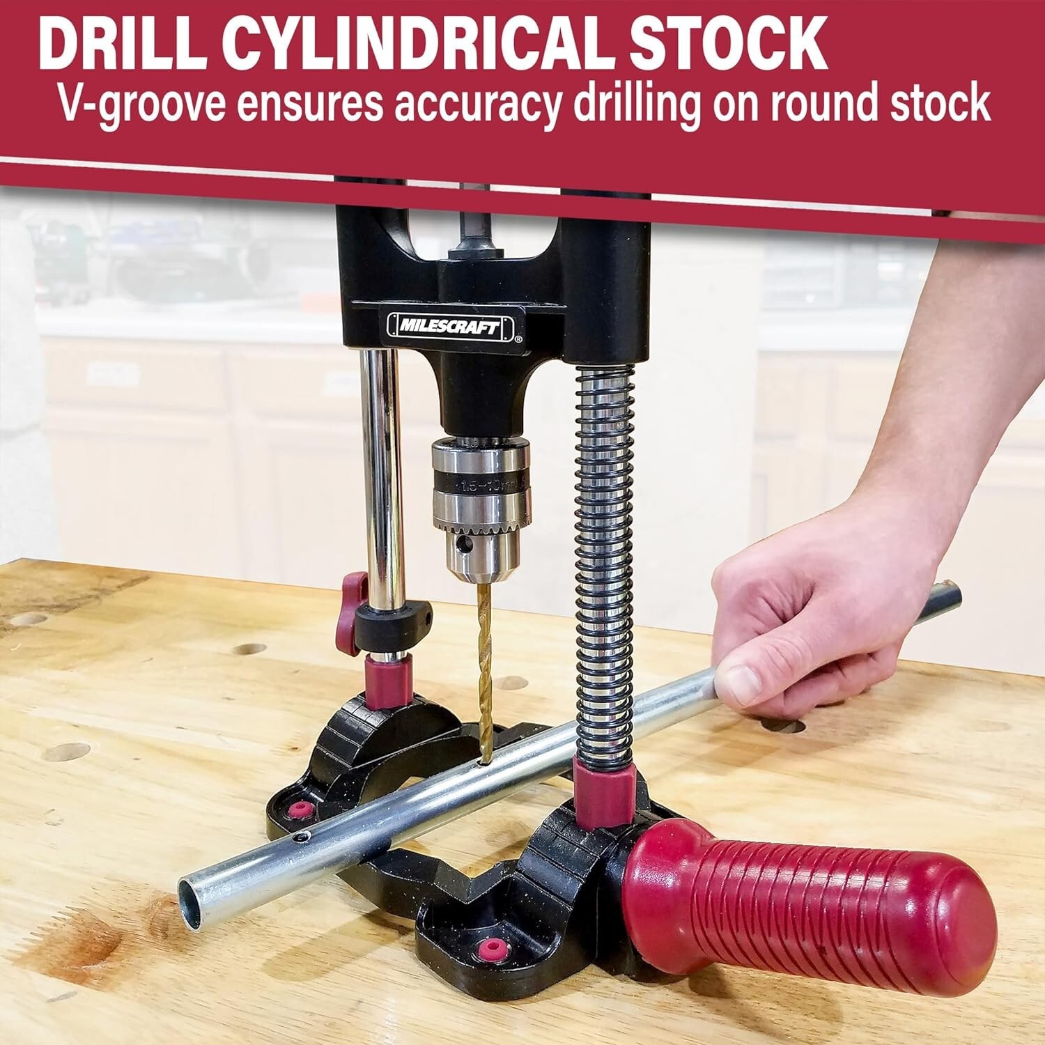 Milescraft 1318 DrillMate Portable Drill Guide Drill Guide Attachment