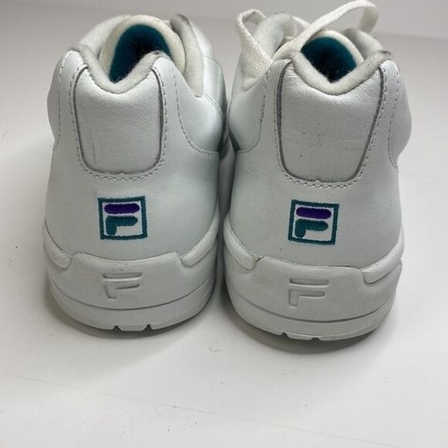 Vintage FILA Damen weiß Leder Tennisschuh Sneaker Größe 9-1/2 - Bild 9 von 10