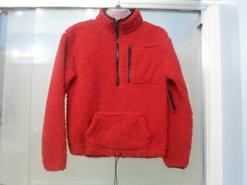 Jacke - Kinder - Größe 7-9 - Sherpa Pullover - rote Farbe - Made in China - Bild 1 von 3