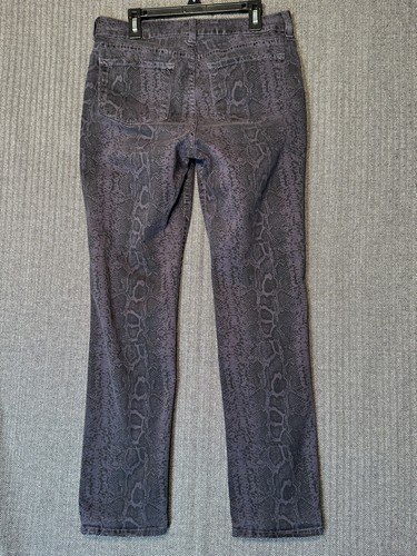 NYDJ Jeans Women Sz 4 Lift Tuck Technology Skinny Black / Purple - Picture 13 of 15