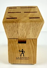 JA Henckels International Knife Block Wooden 7 Slot Butcher Cutlery Storage