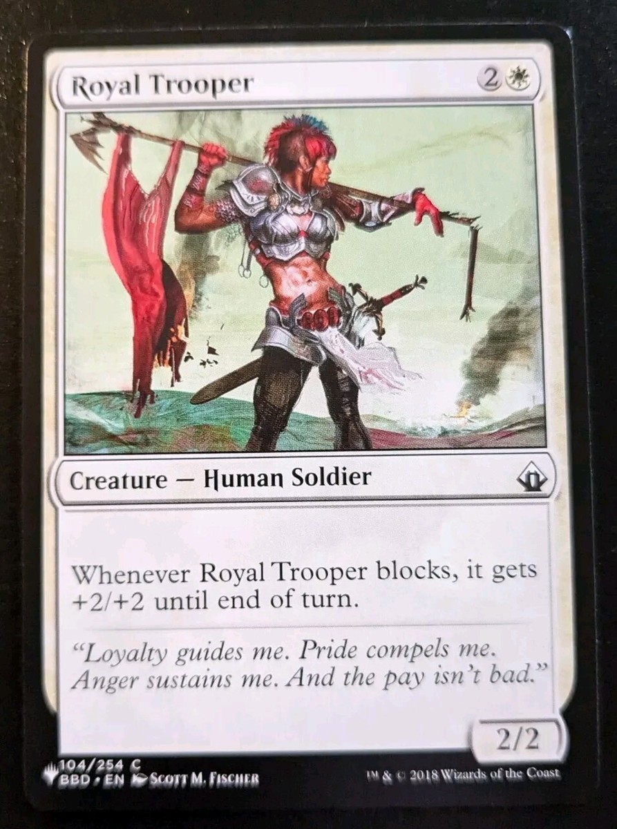 Royal Trooper 104/254 Common The List - Battlebond Magic: The Gathering | eBay Royal Trooper 104/254 Common The List - Battlebond Magic: The Gathering | eBay