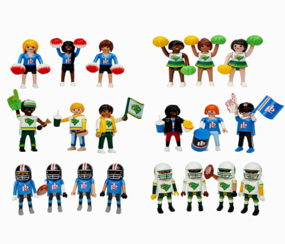 PLAYMOBIL American Football Superbowl &ndash; Giocatori, Fan, Cheerleader &ndash; Completo