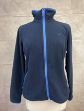 Nautica Women's Full Zip Fleece Jacket Blue Size L