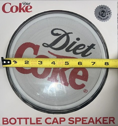 Altavoz Bluetooth con tapa de botella de Coca-Cola dietética con luces LED - Ideal para hombre cueva - Imagen 4 de 4