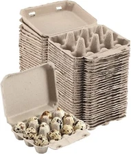 30 Pcs Quail Egg Cartons Paper Pulp Egg Basket A Dozen Egg Crates Blank