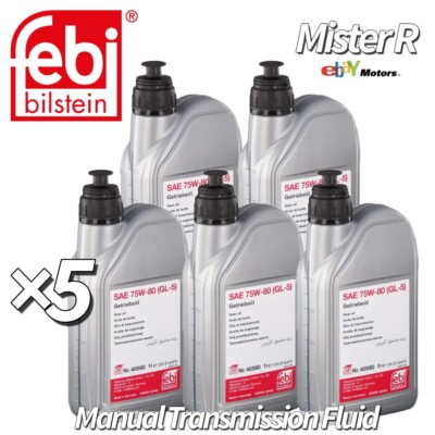 Febi Bilstein   OEM Manual Gearbox Fluid/Oil   MTF-LT2   SAE 75W80   #40580 ×5
