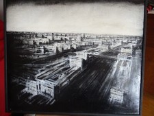 Jonathan GUAITAMACCHI; "Verso il centro"; 2001; olio su  carta su tela; 50 x 60