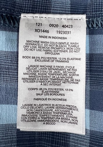 Camisa Columbia Grande Para Hombre Con Botones Manga Larga Cuadros Azul Bolsillo Ligera - Imagen 11 de 11