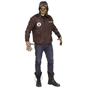 Mens-Motorcycle-Rider-Flying-Reaper-Halloween-Costume-Jacket-Hat-Skeleton-Mask