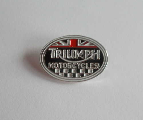 TRIUMPH~MOTORRAD~PIN~BRITISCHE FLAGGE~BIKER~REVERS~WESTE~ABZEICHEN~PIN~BIKER~ZUBEHÖR