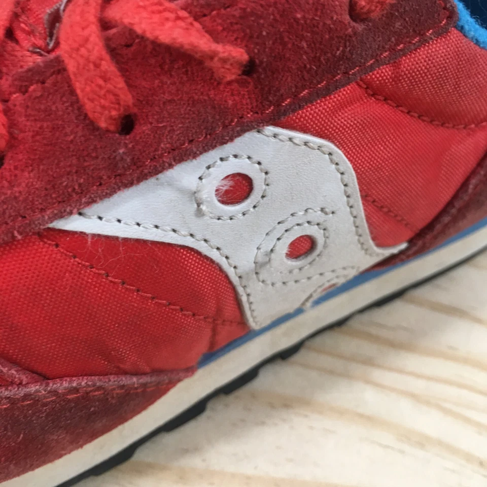 Saucony Zapatos Juveniles 4 M Jazz Atléticos Zapatillas bajas SK267018 Azul Rojo Gamuza Foto 4 de 4