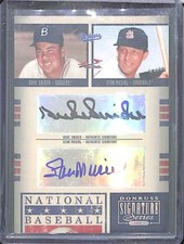2005 Donruss Signature Hall of Fame Dual Autograph HOF60 Duke Snider Stan Musial