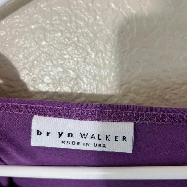 Camisa Bryn Walker Mujer Pequeña Laggenlook Manga Larga Top Bambú Elástico Foto 3 de 4