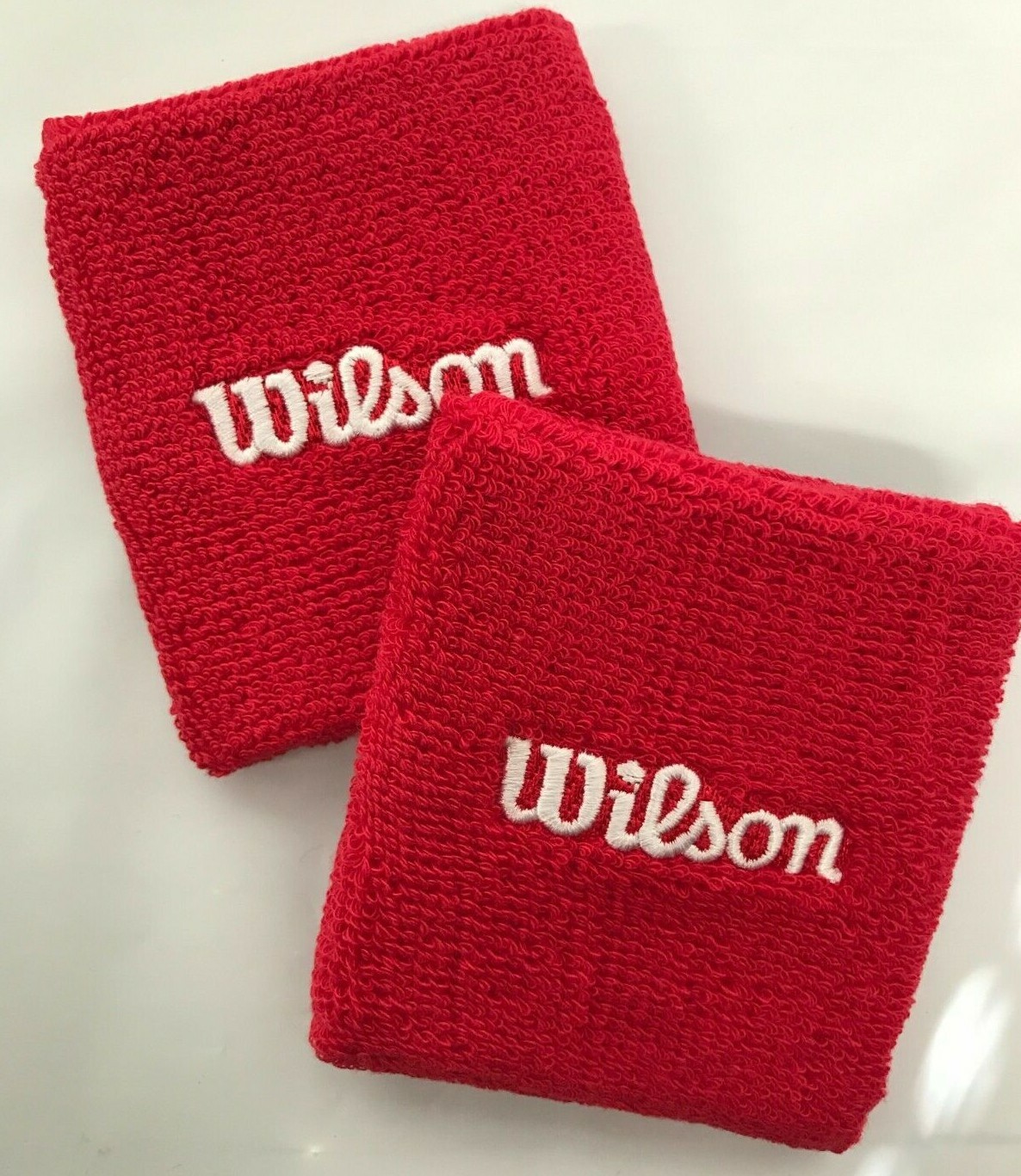 Wilson - WR5600390 - Double Wristband - Red | eBay