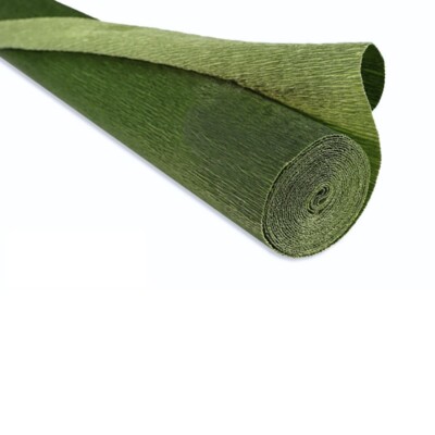 Krepppapier Rolle 180g (50 x 250cm) Doublette zweifarbig Blattgrün (Farbton 562/1)