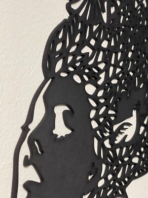 Décoration Murale Tête De Femme – Bois Noir – Moderne – Boutdebois.fr – Hauteur 53cm