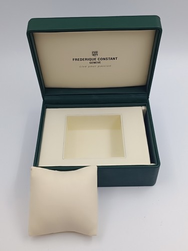 Frederique Constant scatola per orologio in pelle verde, vintage - Imagen 15 de 21