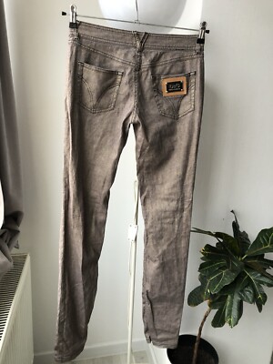 D&G Dolce & Gabbana Linen Cotton Woman s Denim Skinny Jeans Pants Size