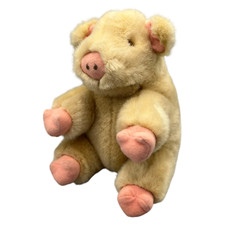 Sunkid Schwein Glücksschwein Sau Stofftier Kuscheltier Plüsch Braun Rosa ca 21cm