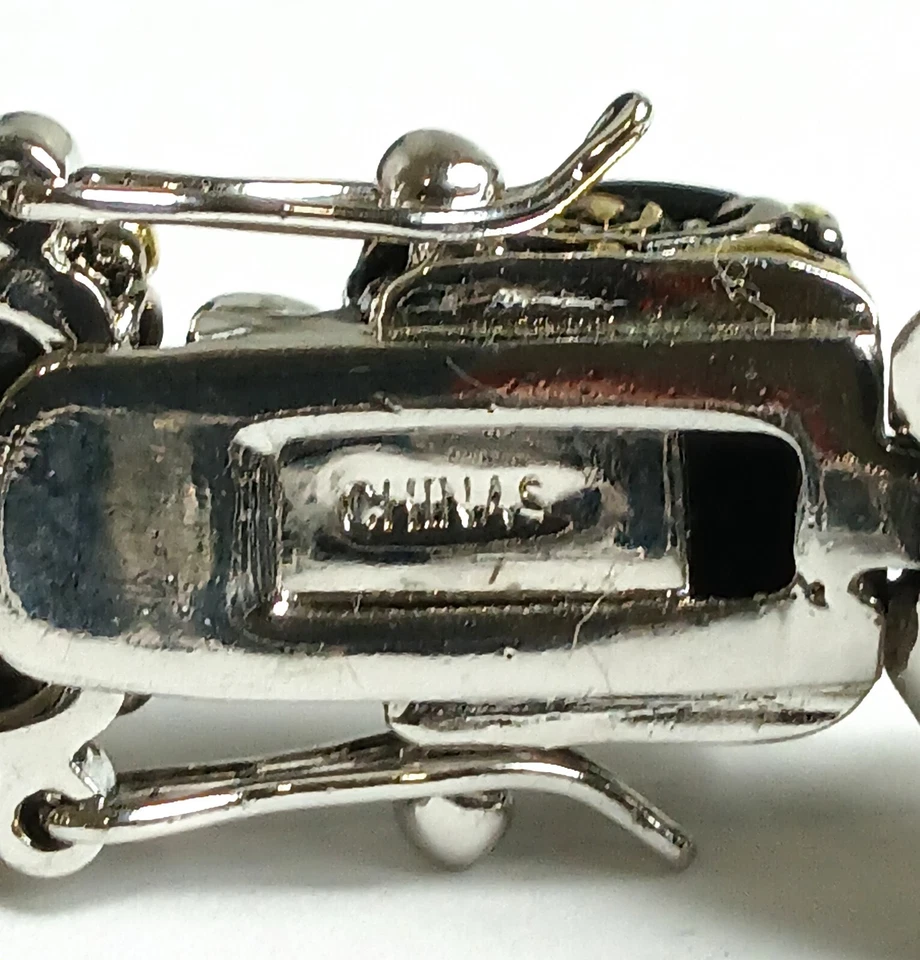 Pulsera Tenis Chapada en Oro y Plata con Circonitas Cúbicas Negras Foto 4 de 4