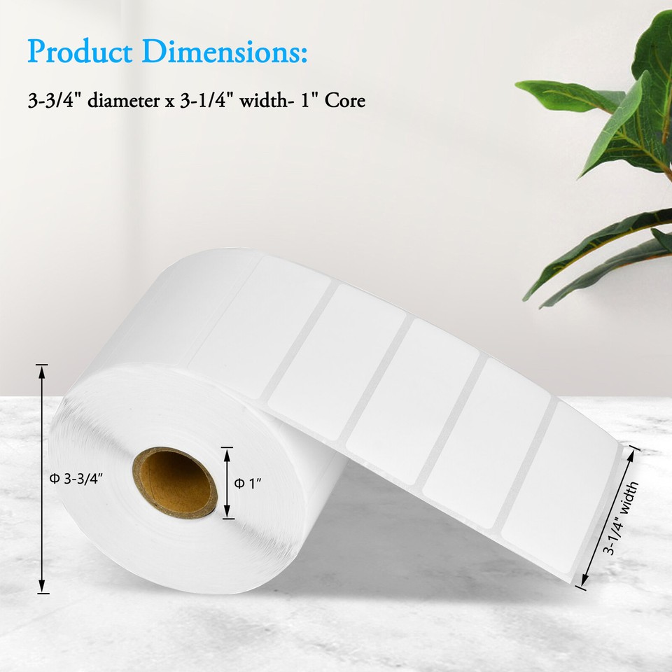 4Rolls RDS04U1 RDS04U1 1500 File Folder 3x1 Labels For Brother RJ3150
