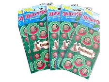 Christmas 5 Stink Factory Scratch-N-Sniff Stickers Gingerbread 2 Sheets Each