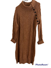 Cable Knit Sweater Dress Size L