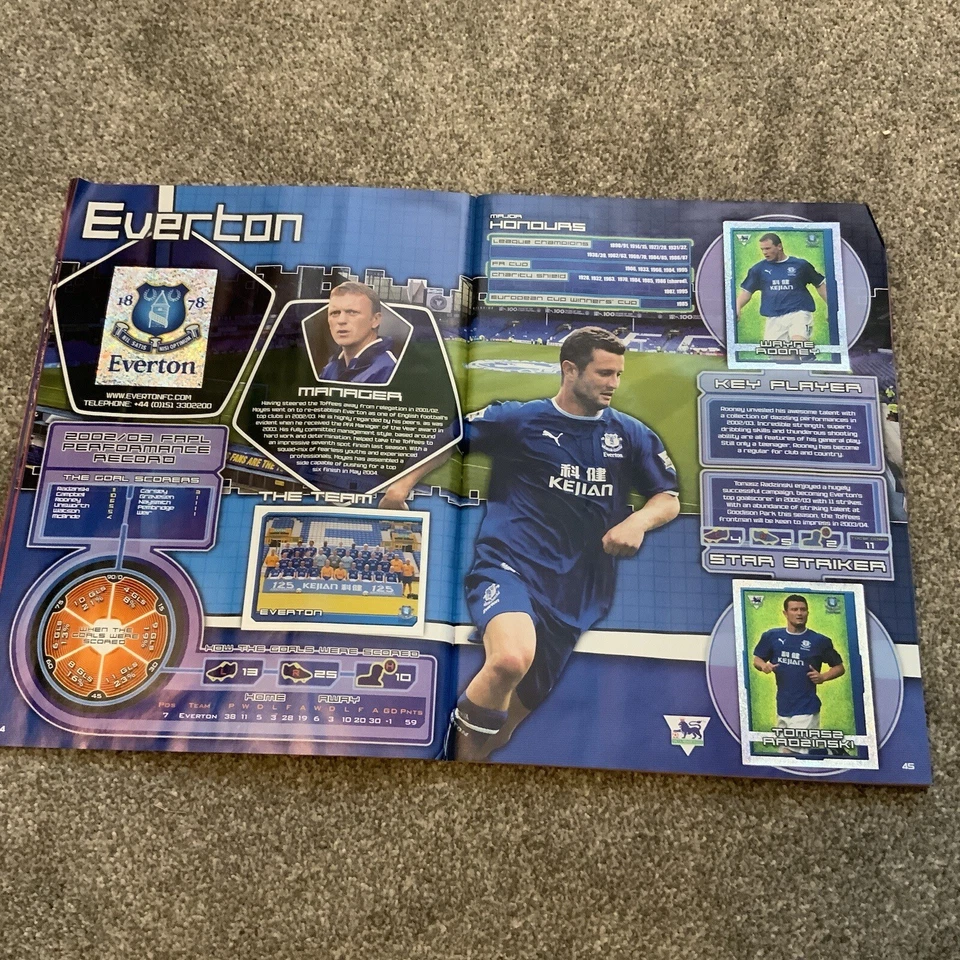 Merlin FA Premier League 2004 Sticker Album 100% Complete Vintage Retro Football - Image 3 of 4