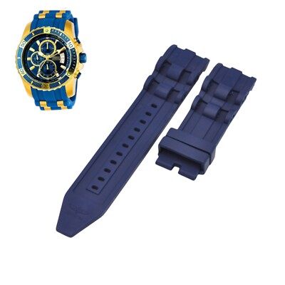 Pro Diver 22431 26mm Blue Rubber Watch Strap For Invicta UK