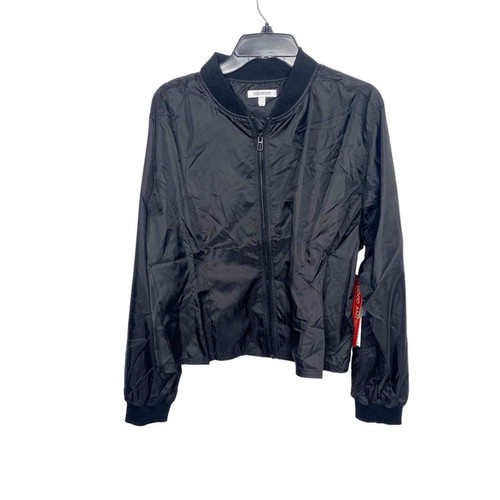NWT Good American Sheer Pleat Jacket black light weight packable Large XL - Picture 5 of 7