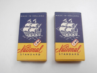 NATIONAAL STANDAARD 20 RASIERKLINGEN Amefa Holland Double Edge Razor Blades!