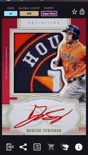 [DIGITAL CARD] Topps Bunt 2020 - GEORGE SPRINGER JUMBO RELIC PATCH, ASTROS,678cc