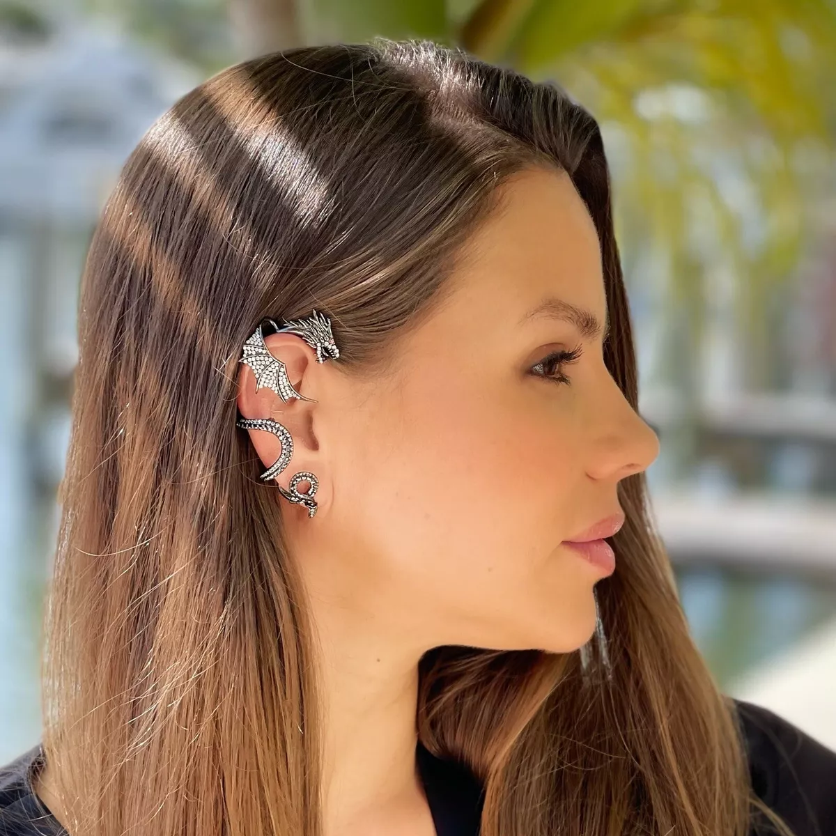 Black ear cuff deals