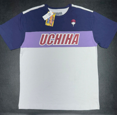 NEW Naruto Uchiha Clan Panel Short Sleeve T-Shirt BoxLunch Exclusive Size Large - 第 1/15 張圖片