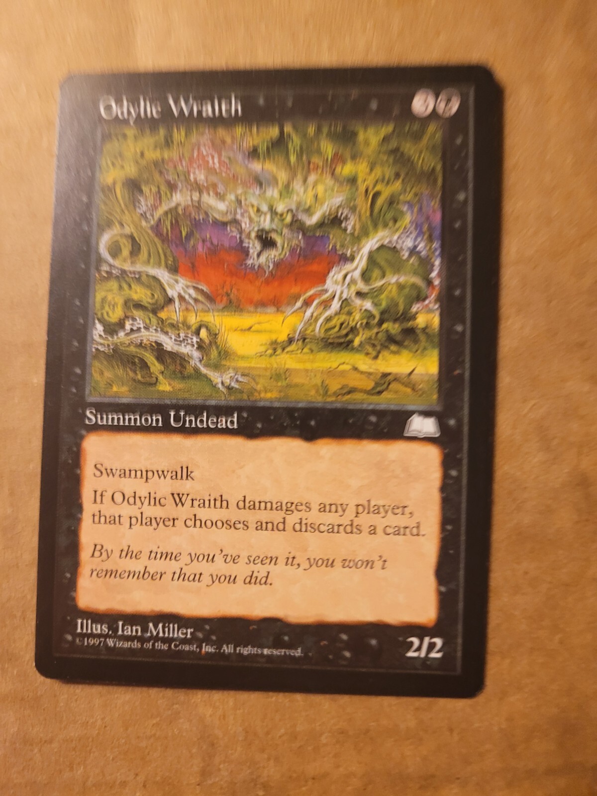 Odylic Wraith [Weatherlight] MTG Magic 1997 Black LP BULK DISCOUNT