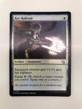 Kor Halberd Foil MTG Magic the Gathering Card NM Near Mint March Machines MOM
