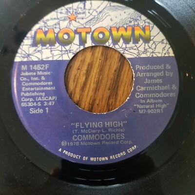 THE COMMODORES Flying High /  X-Rated Movie 1978 45 Motown M 1452F NM