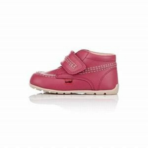 Kickers Kick Hi B Strap Blossom Pink Leather Baby Toddler Shoes UK EU 17  NEW