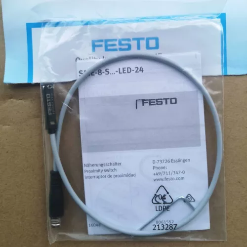 One New Festo SME-8-S-LED-24 150857 Magnetic Switch Sensor Fast Shipping - Picture 4 of 4