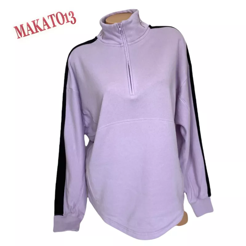 victoria-secret-vs graphic long sleeve with pockets pullover sweatshirt