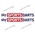 2 x Sky Sports Darts Sticker B Decals Logo Man cave games room (Choose Size)