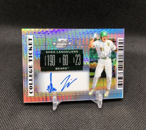 2019 Contenders Optic Shea Langeliers COLLEGE TICKET /20 ON CARD AUTO SSP RC #6