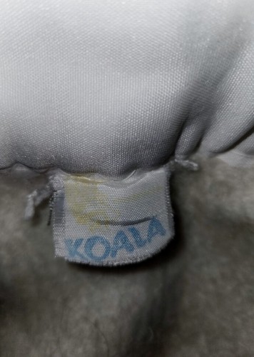 VTG Koala Baby Blanket White Satin Nylon Trim 40x52" Solid Color Acrylic Binding - Picture 3 of 15