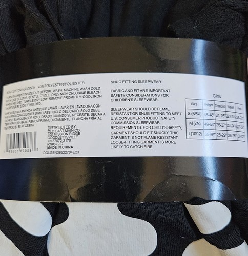 New Girls Halloween Family Pajama Set Size L (10/12) - Picture 3 of 3