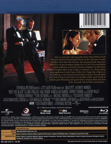Rendezvous mit Joe Black  (1998)[Blu-ray/Neu/OVP] Brad Pitt, Anthony Hopkins - Bild 2 von 12