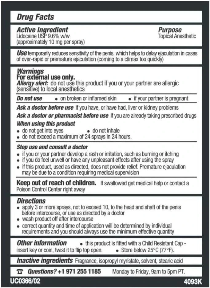 Spray desensibilizante genital masculino, 7/16- Fl. Caja de onzas (pack de 1) Foto 2 de 4