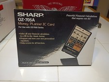 Sharp OZ-705A Money Planner IC Card for OZ-7000 Series Vintage 1989