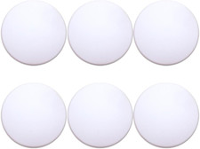 Door Stoppers 6 Pcs Door Stops Wall Protector. 2" White Silicone Door Bumpers